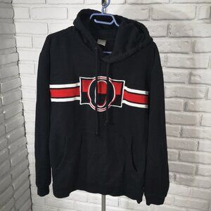 Levelwear Men's Size Large Black NHL Ottawa Senators Fleece Lined Hoodie